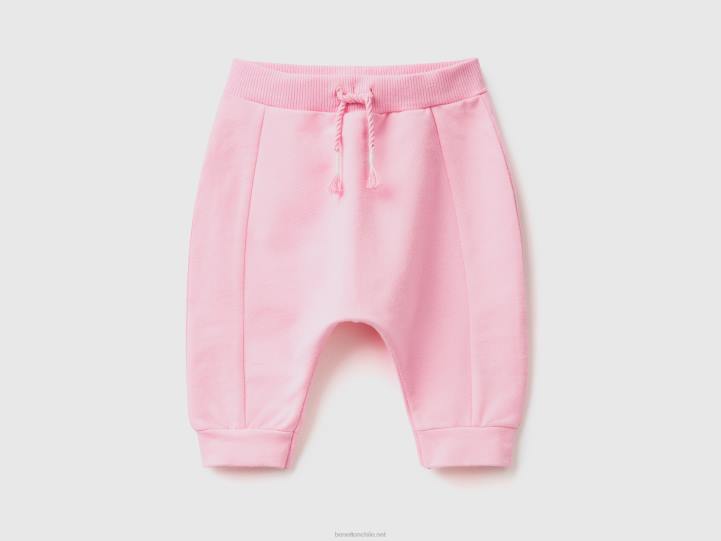 pantalones de chándal ligeros NHBF3224 rosa niños Benetton