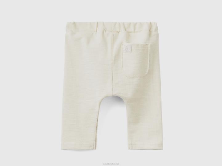 pantalones de chándal ligeros NHBF5936 beige niños Benetton