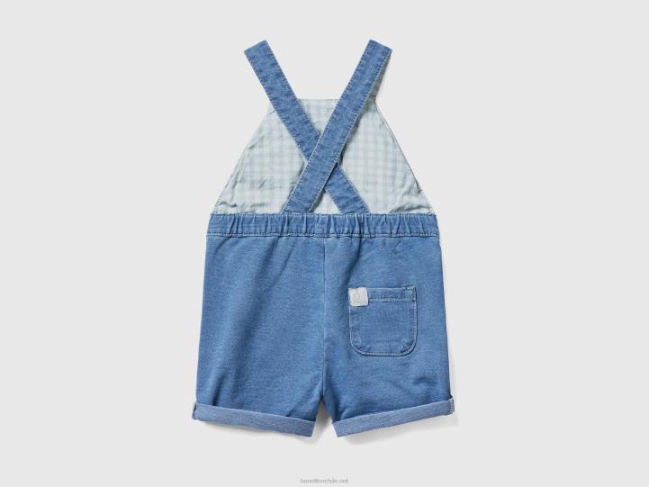 peto con efecto vaquero NHBF3088 azul niños Benetton