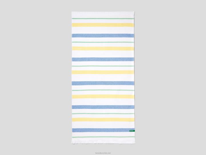 toalla de playa a rayas 100% algodón NHBF6034 multicolorBenetton