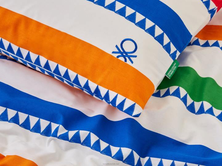 funda nórdica de 255x200 cm y dos fundas de almohada NHBF3328 azul brillanteBenetton