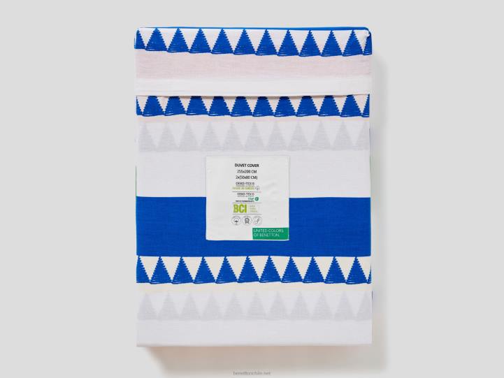 funda nórdica de 255x200 cm y dos fundas de almohada NHBF3328 azul brillanteBenetton