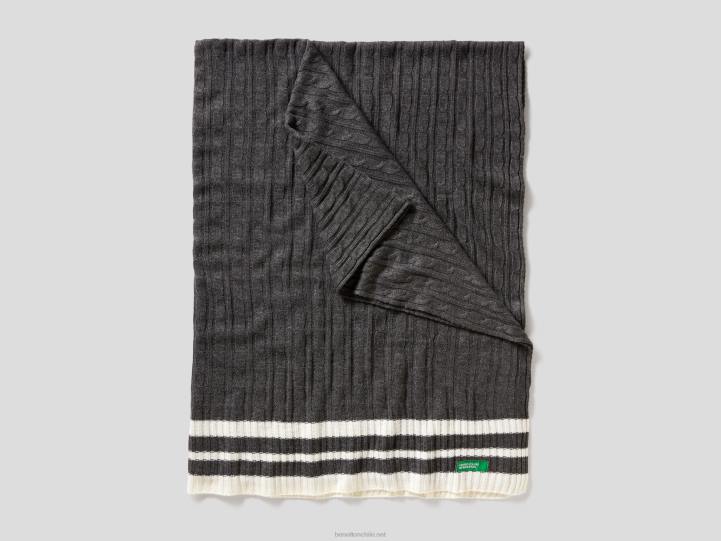 cubierta de punto de ochos NHBF3381 grisBenetton