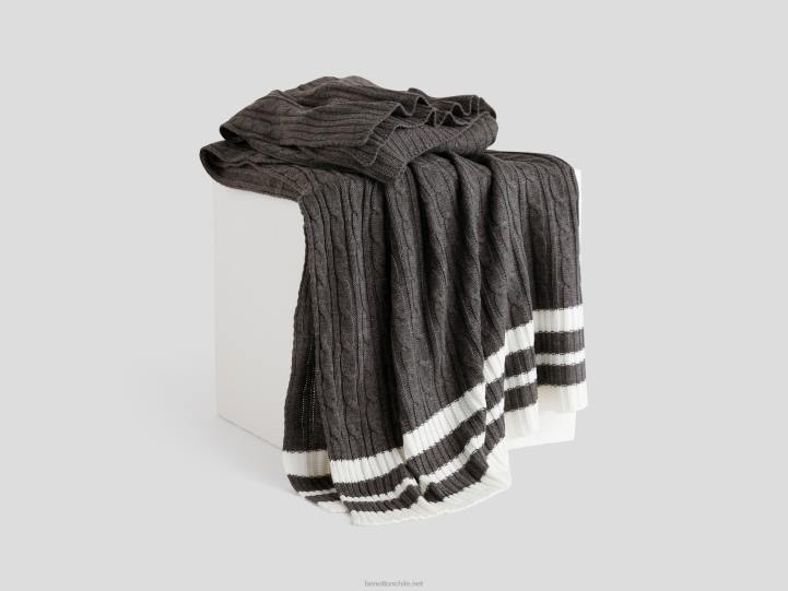 cubierta de punto de ochos NHBF3381 grisBenetton