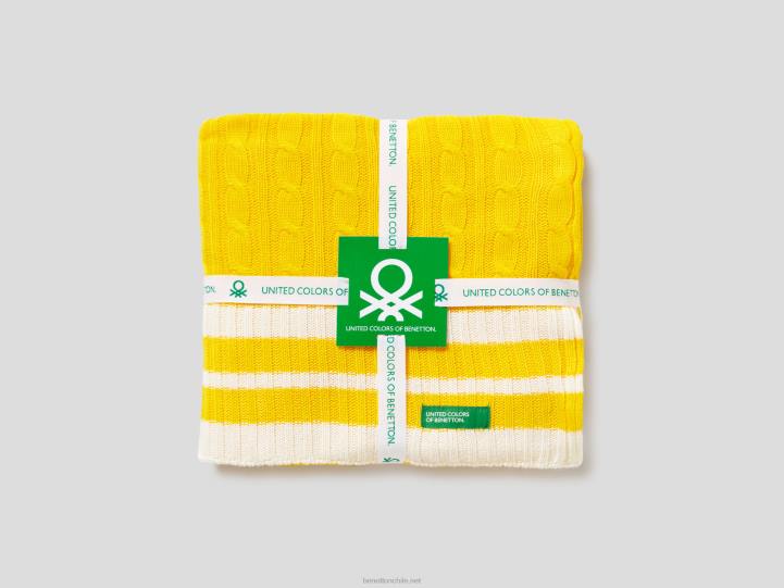 cubierta de punto de ochos NHBF6017 amarilloBenetton