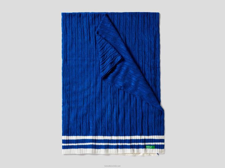 cubierta de punto de ochos NHBF6019 azul brillanteBenetton