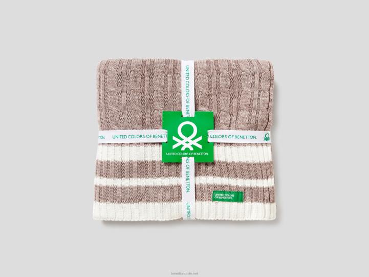 cubierta de punto de ochos NHBF6020 beigeBenetton