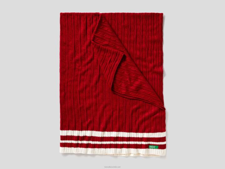 cubierta de punto de ochos NHBF6022 rojoBenetton