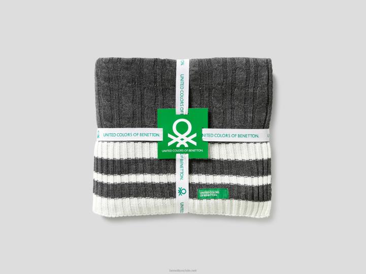 cubierta de punto de ochos NHBF6024 grisBenetton