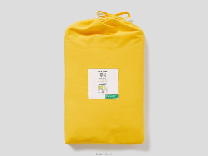 juego de sábanas 160x270 cm NHBF6012 amarilloBenetton