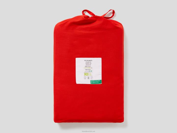 juego de sábanas 210x270 cm NHBF3361 rojoBenetton