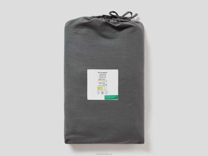 juego de sábanas 210x270 cm NHBF3363 gris oscuroBenetton